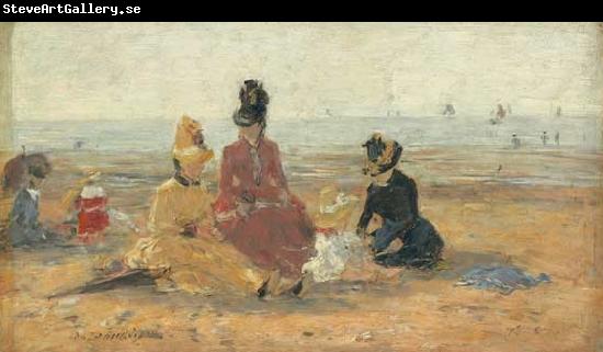 Eugene Boudin On the Beach